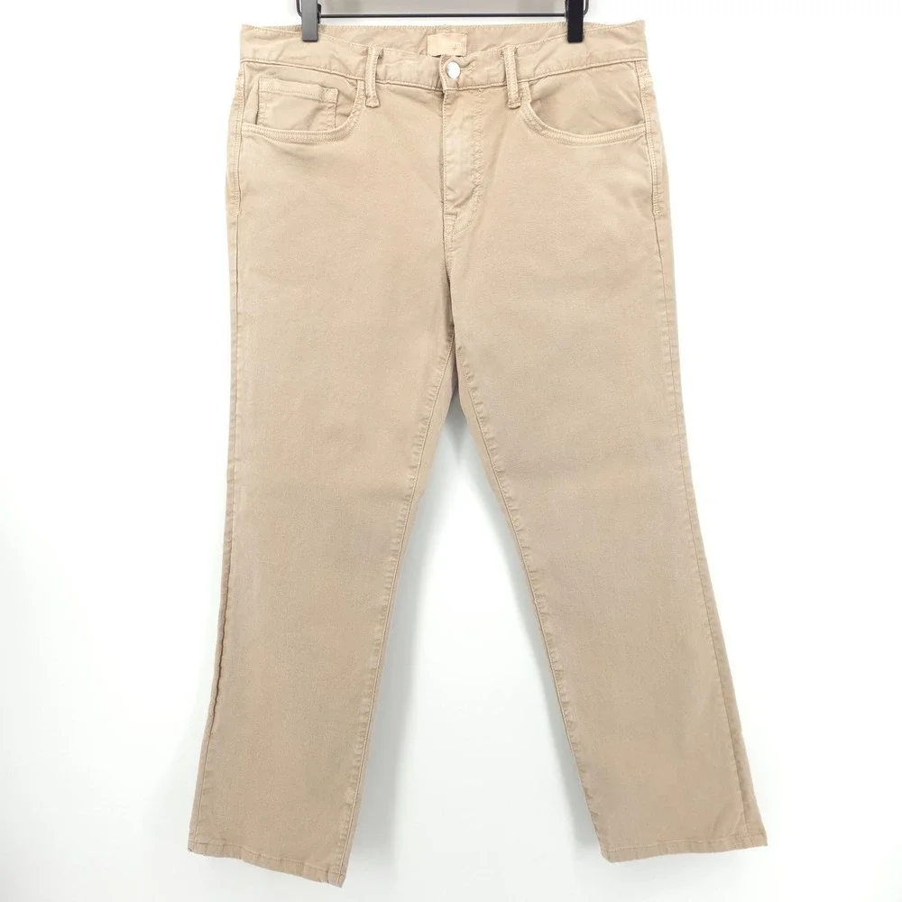 Joe's Mens Pants The Brixton 33 Cobblestone Tan Straight Narrow Lyocell Blend